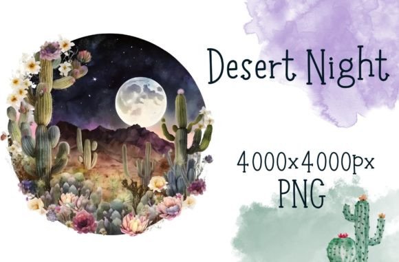 Download Dark Night in the Desert Full Moon - Full moon Collection