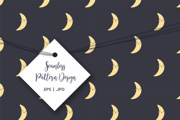 Download Cute Half Moon Digital Paper - Moon digital paper Collection