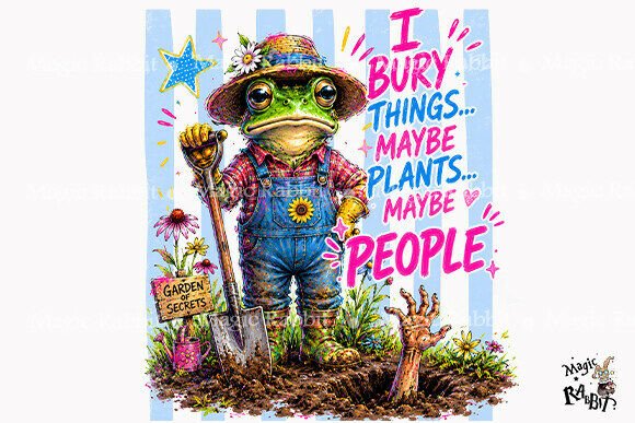 Download Funny Gardening Frog PNG - Frog Collection